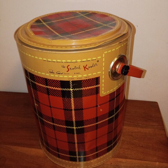 Hamilton Skotch Corp. Other - 1950s 2 Gal. SKOTCH KOOLER Petra Cabot Design Classic Plaid